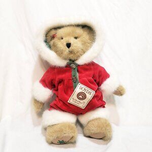 Mary Beary Boyds Bears Teddy Bear Plush Stuffed Animal Santa JumpSuit Style 15"